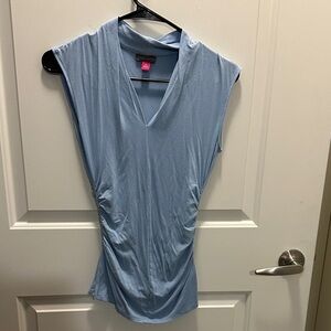 Vince Camuto Light Blue V-Neck Blouse
